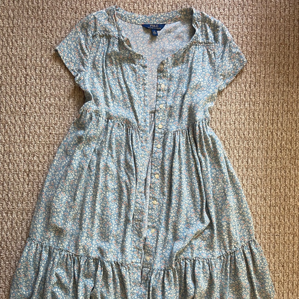 Floral Button-Down Dress | Kids Girls Cute Trendy 90s Summer Spring Lightweight